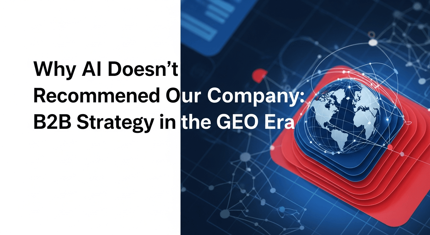 AI가 우리 회사를 추천하지 않는 이유: GEO 시대 B2B 전략
